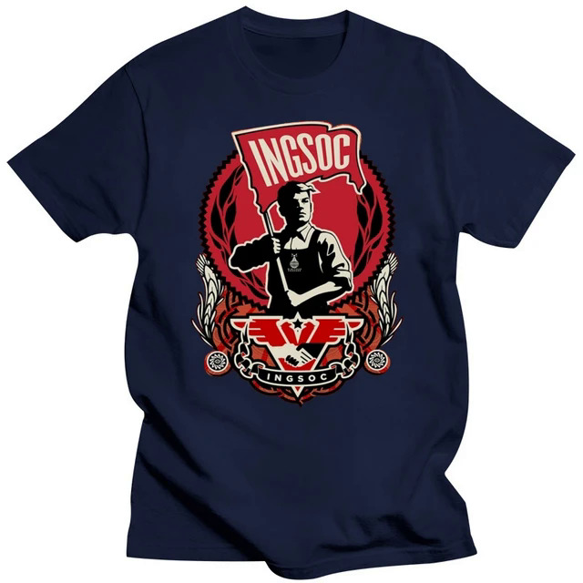 1984 T-Shirt. Ingsoc party logo from Nineteen Eighty-Four book by George Orwell Cool Casual pride t shirt men Unisex New. 