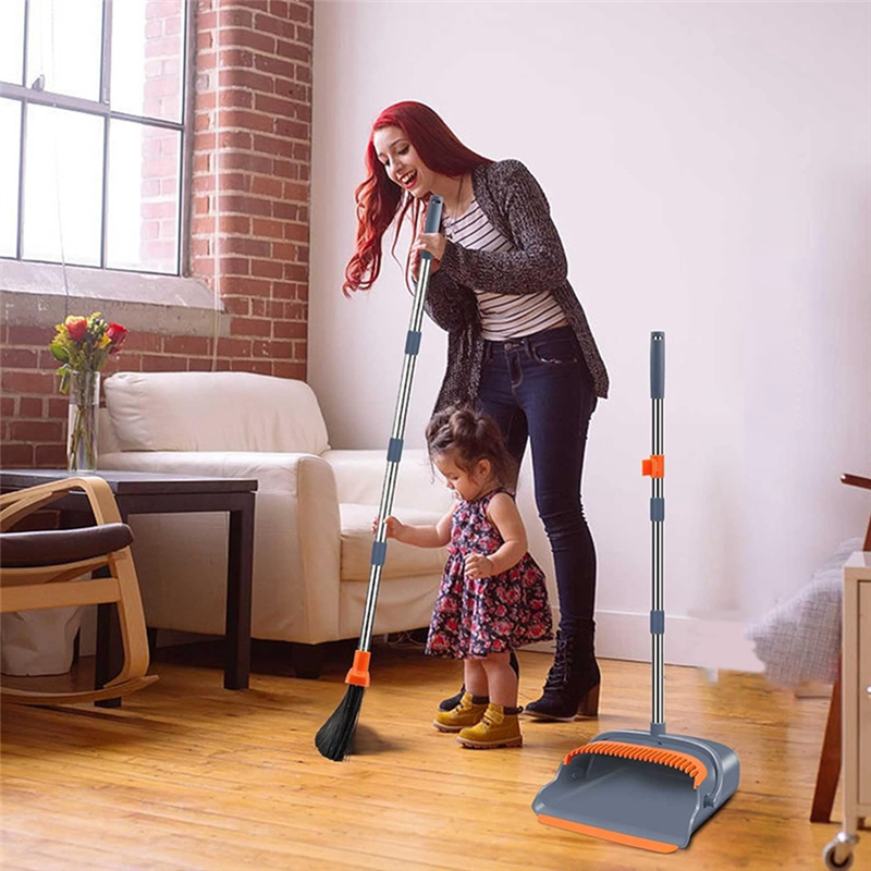 Broom and Dustpan Set Broom Dustpan Set Stand Up Broom and Dustpan Broom and Dustpan for Home. 