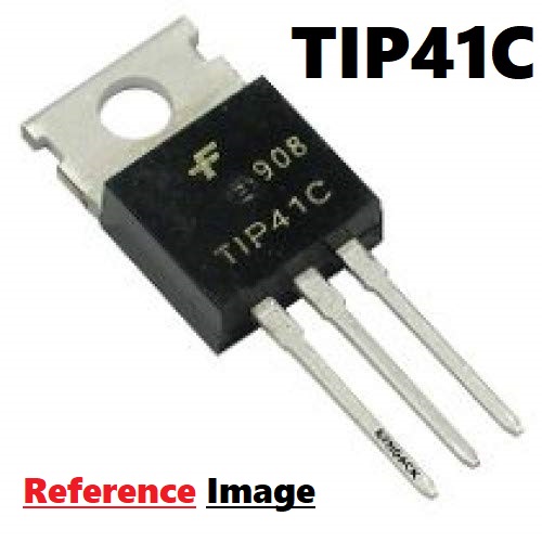 2Pcs- CHINESE TIP41C Transistor TIP41 Transistor TIP41C IC TIP41C MOSFET NPN Transistor 100V 6A 65W 3 Pin Leads TO-220 Transistor IC. 