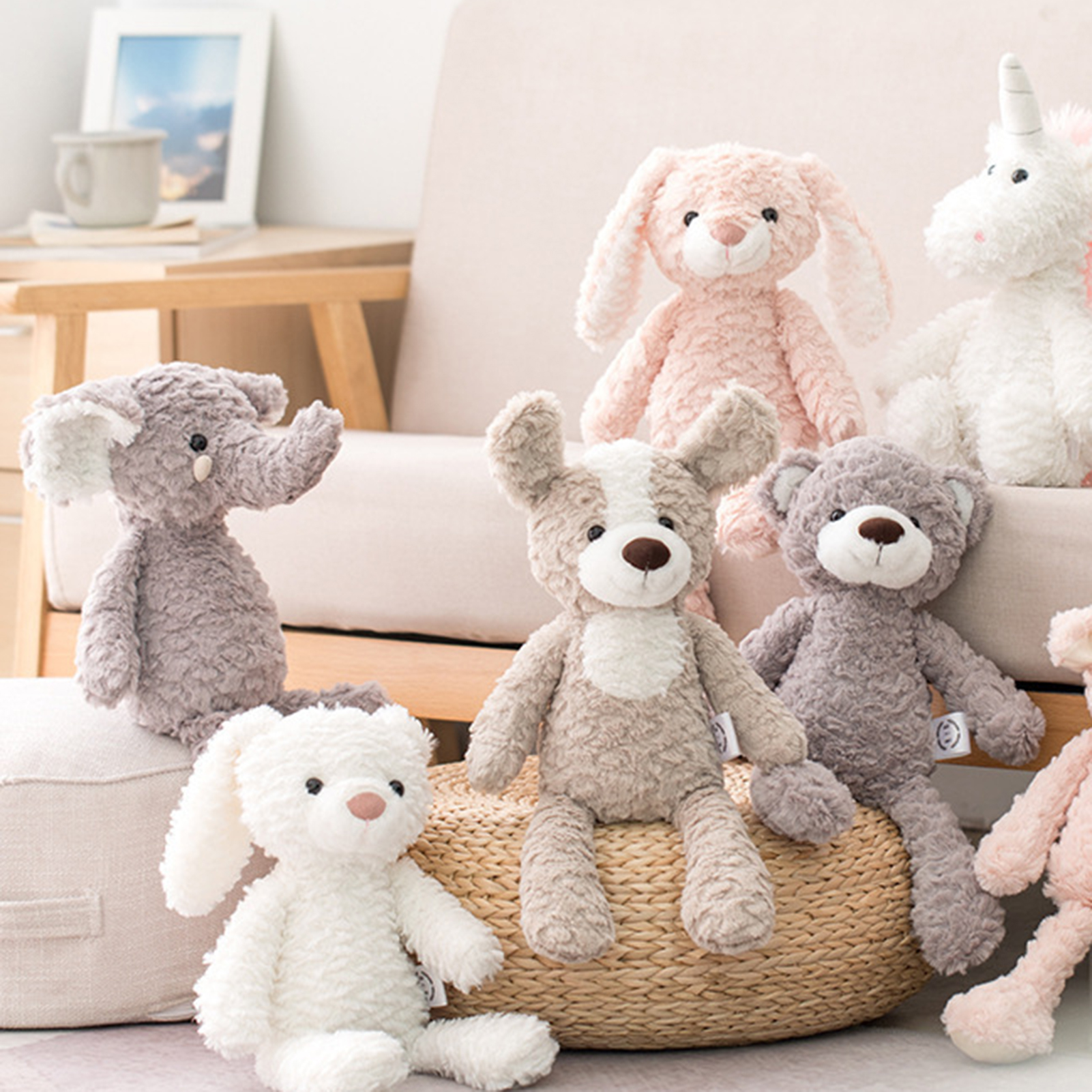 Stuffed Hugging Toy Decoration No Fading And Good Elasticity Suitable