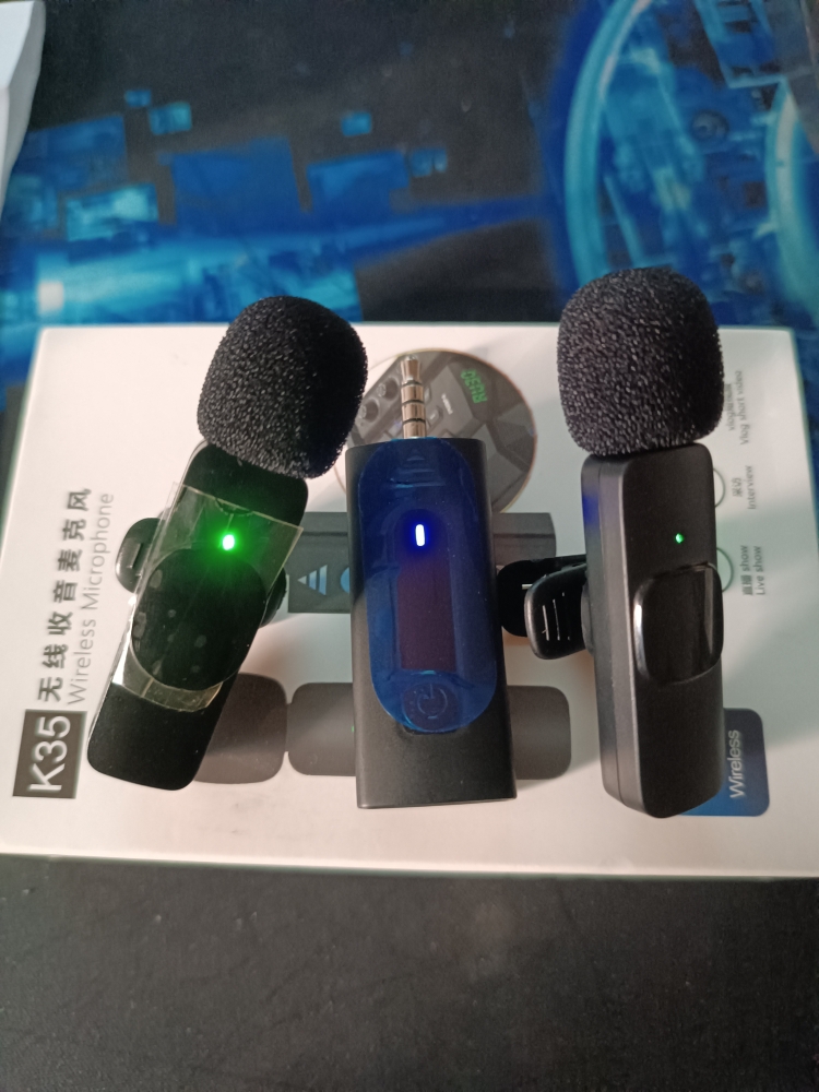 Premium Quality K35-Dual Wireless Microphone 3.5M,Supported For Camera,Sound Card,Smartphone(Dual Mic, Single Receiver) - Microphone - Microphone - Microphone. 