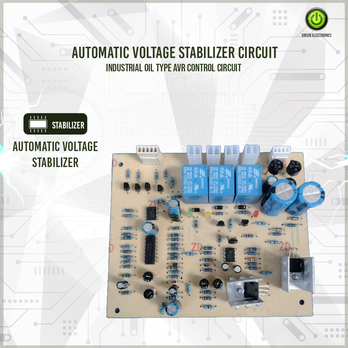 Automatic Voltage Stabilizer Circuit Industrial Oil Type Avr Control Circuit