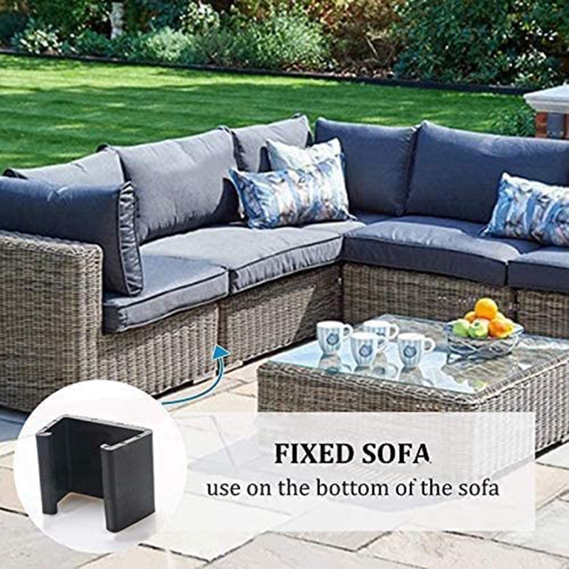 10 PC Outdoor Garden Rattan Wicker Furniture Alignment Fastener Sofa Clip Connector Suitable for Rattan Furniture Sofa. 