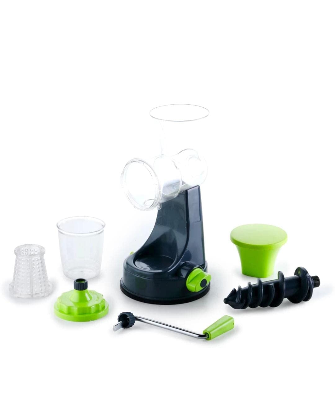 Plastic Hand Juicer Fruit & Vegetable Manual Juicer with Steel Handle, Mini Juicer Machine. 