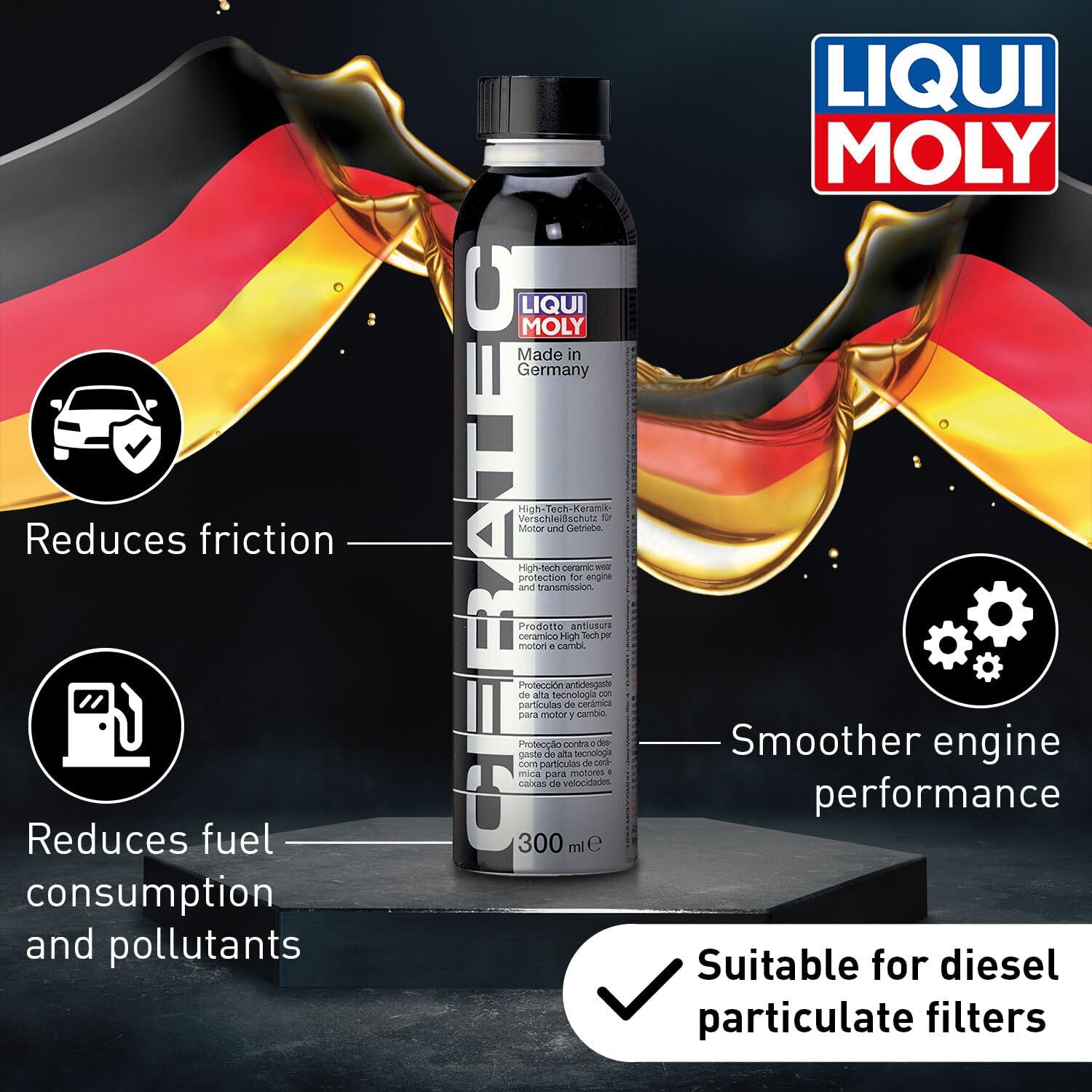 LIQUI MOLY Ceratec (Anti-friction additive for engine and transmission oil). 