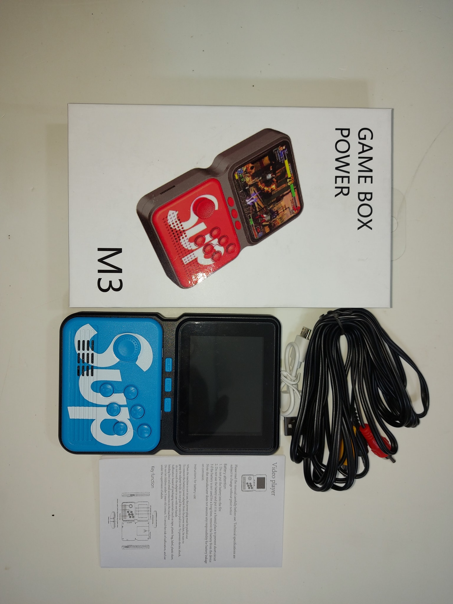 M3 Game Box Built-in 900 Retro Classic Games in Mini Handheld Console. 