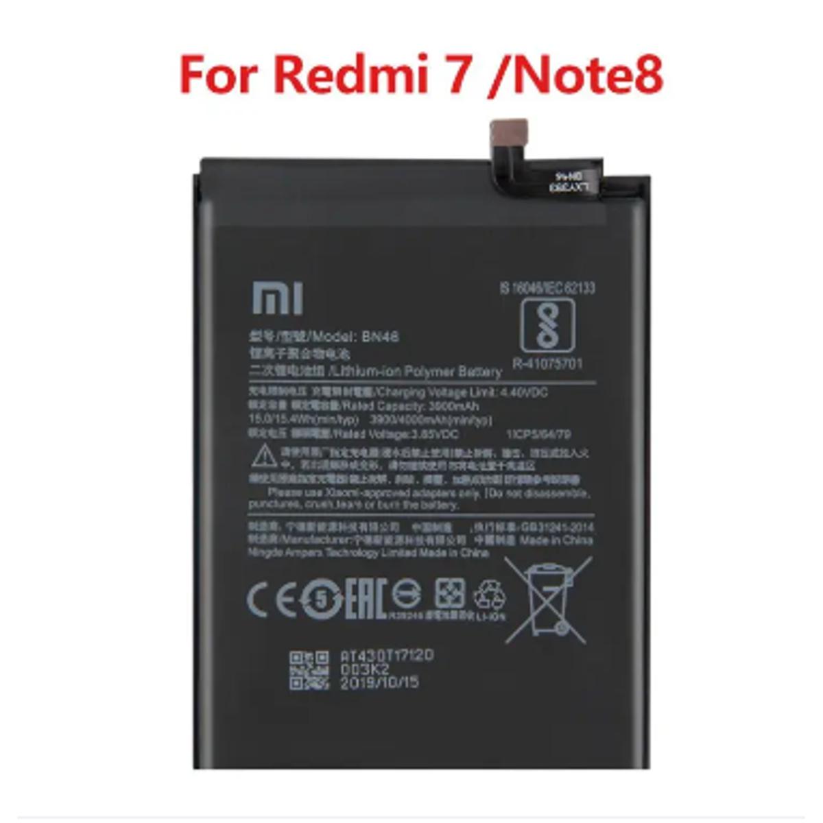 for Xiaomi Redmi 7 redmi note 8 Replacement-4000mAh BN46 Mobile Battery