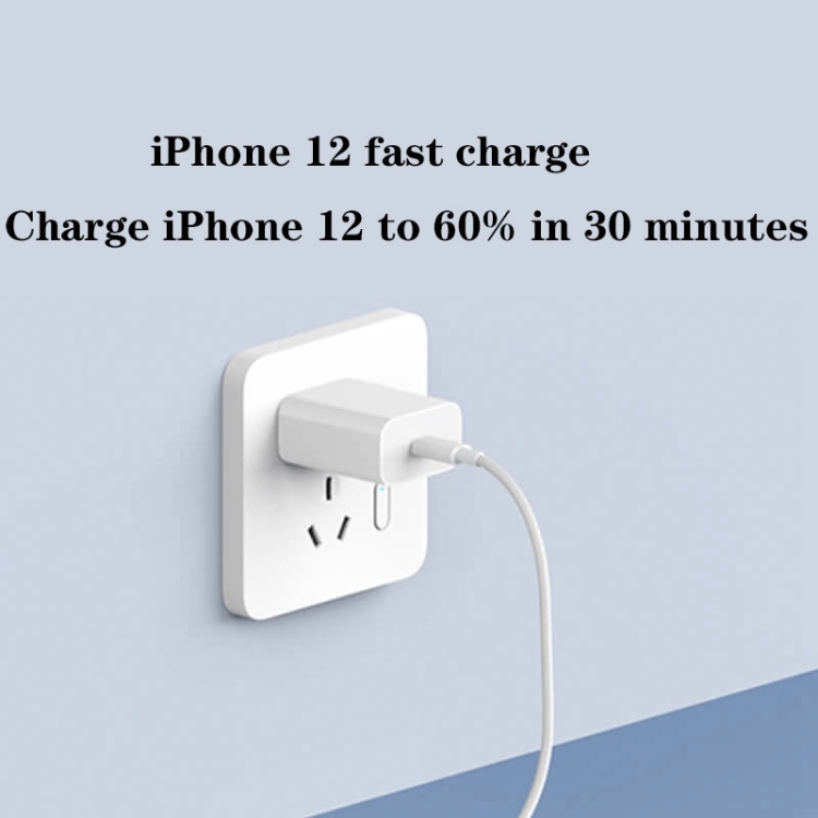 Original Xiaomi 20W MFi Certification USB-C / Type-C Charger with 8 Pin Cable, US Plug (White) - 4