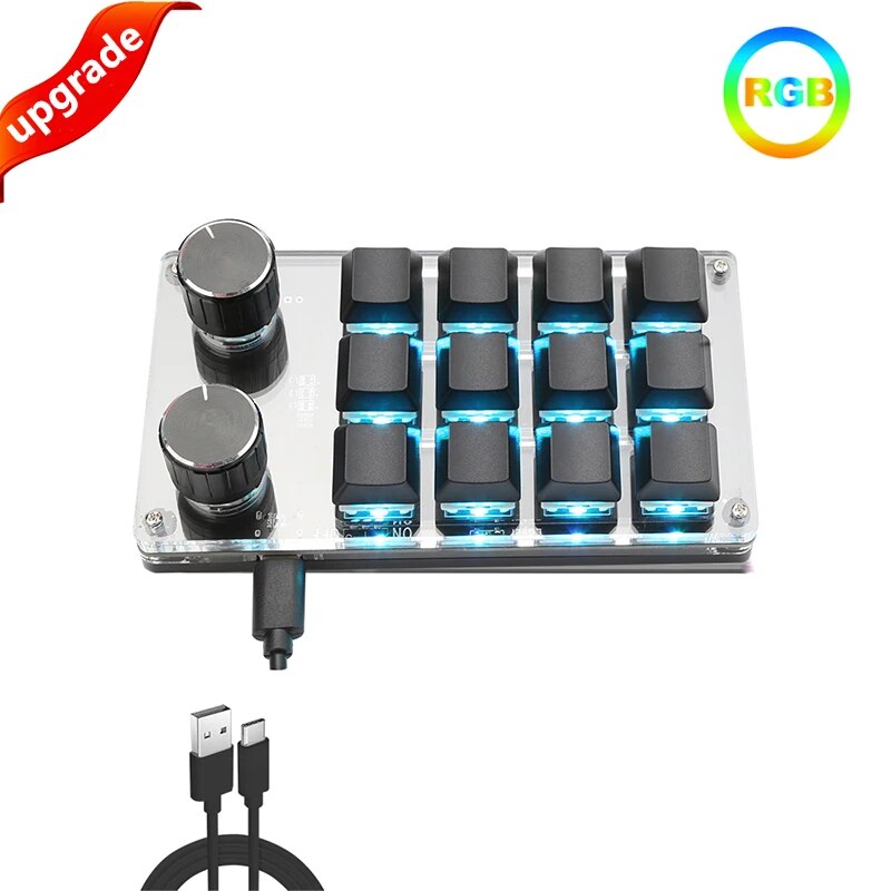 Numpad Bluetooth RGB Keyboard USB Custom Mechanical Keyboard ...