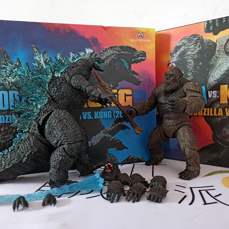 2021 King Kong Vs Godzilla Action Figure Collection Collectable Model Toy Gift Amour zii. 