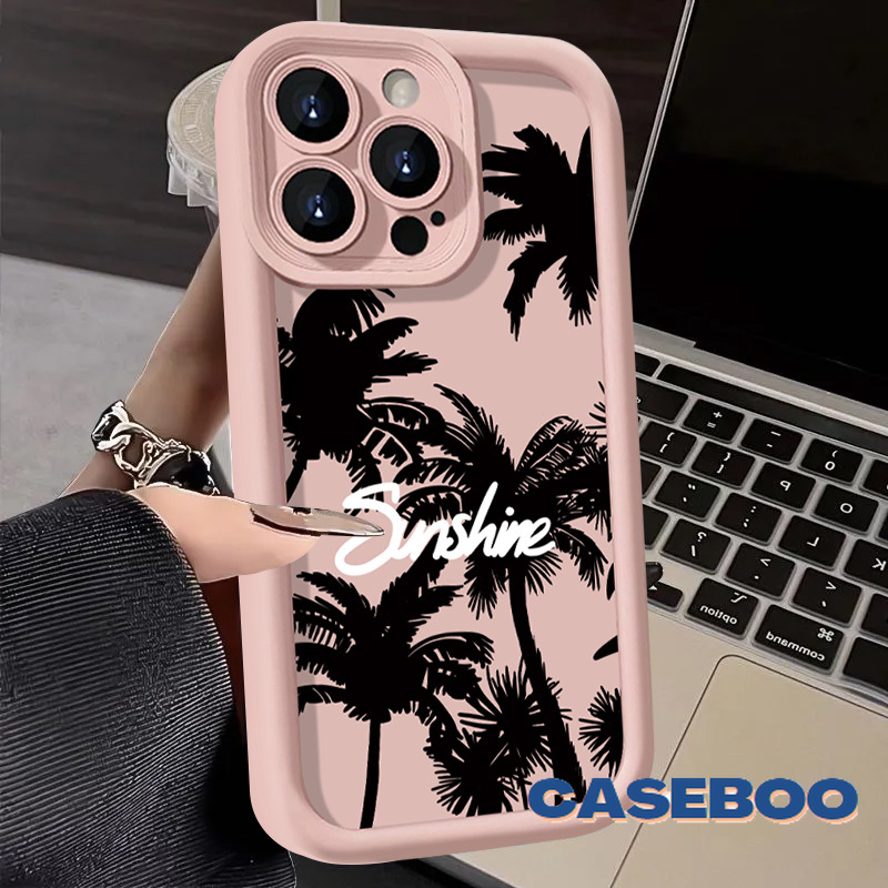 Fashion Beach Coconut Tree Case for Realme C55 C25 C67 C21 C15 C30 5i C65 C11 C35 C53 C17 C51 C12 9i 5s 11 8i 6i 7i C20 C20A C33 C31 C21Y C25Y Note 50 Narzo 50 Angel Eye Soft Cover. 