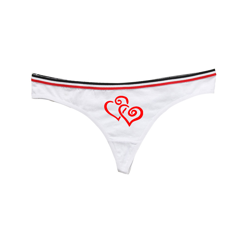 Couple Lover Matching Letter Print Underwear Order Seperately for Women G string and Men Boxer Shorts Underpants. 