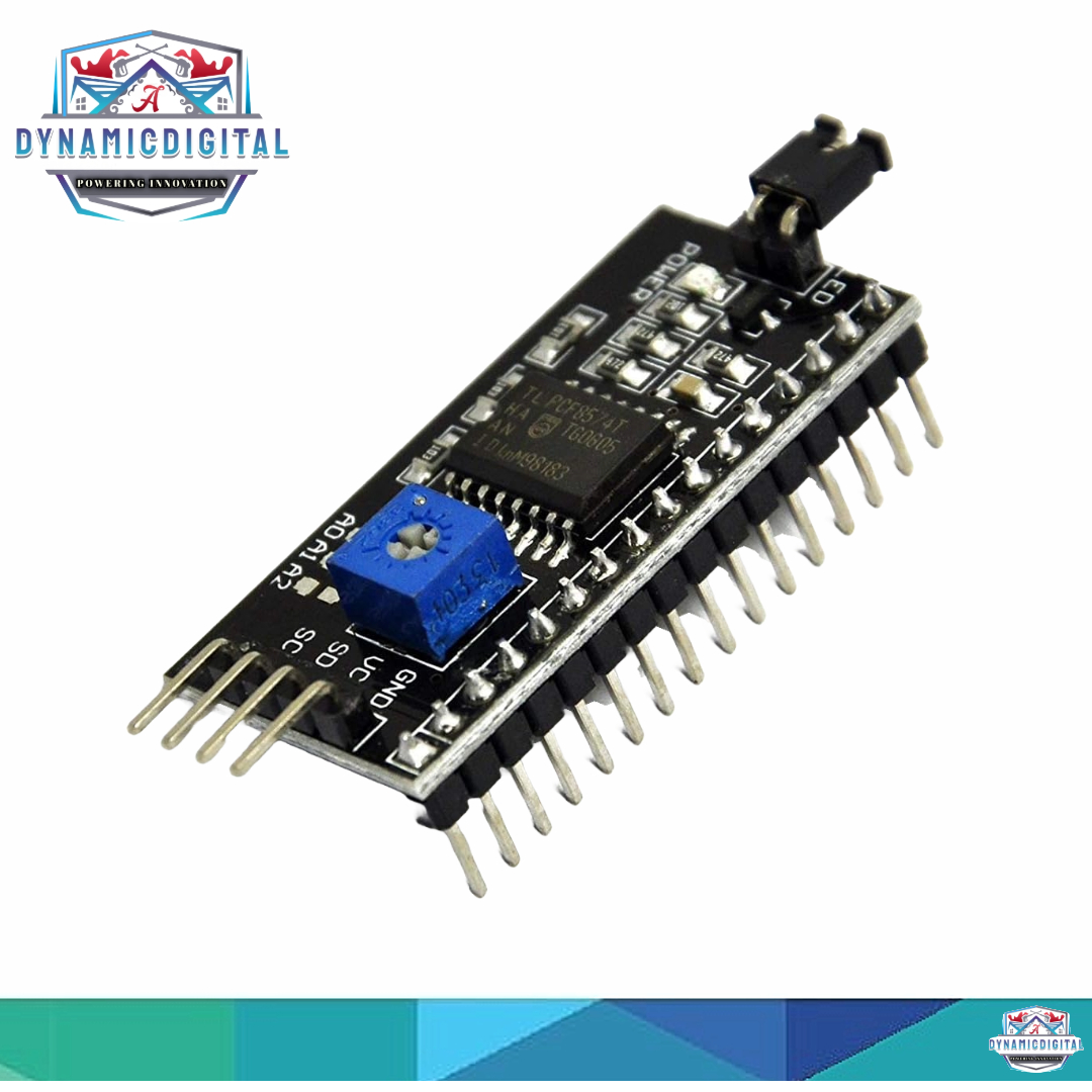IIC/I2C Serial Interface Adapter Module For 16x2 (1602) Character Alphanumeric LCD Display. 