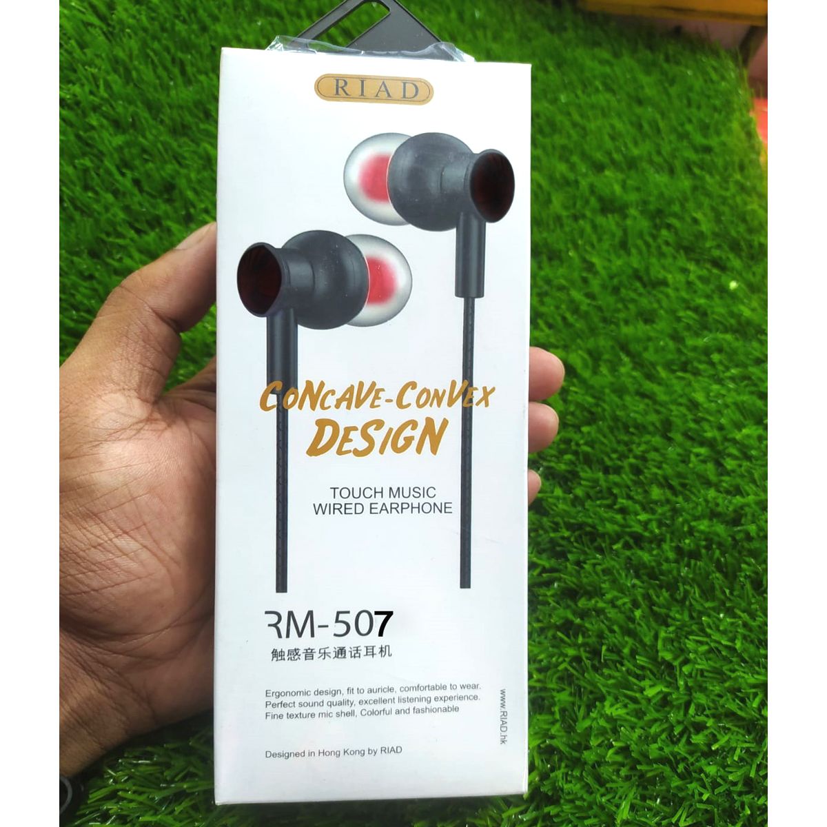 RIAD CONCAVE CONVEX TOUCHMUSIC WIRED HIGH QUALITY EARPHONE RM -507