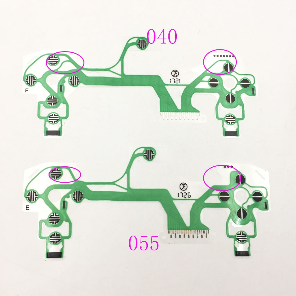 10PCS V4 V5 Conductive Sheet Film Internal For PS4 Slim Pro Controller For Dualshock 4 040 055 Ribbon Flex Film Cable. 