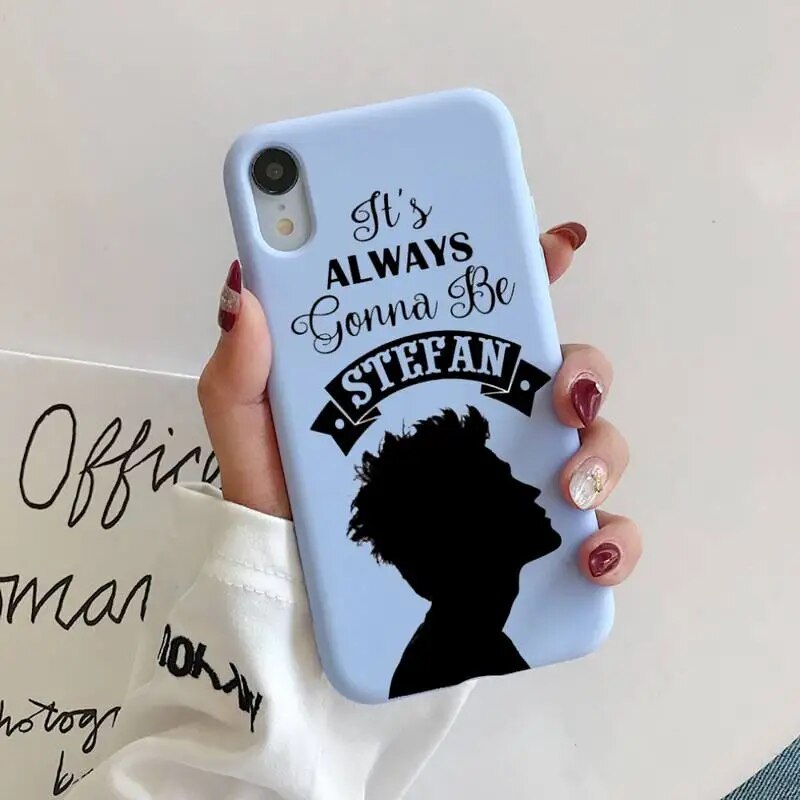 The Vampire Diaries Stefan Damon Salvatore Phone Case for iphone 13 12 11Pro Max X XS Max XR Soft Cover For iPhone 7 8 6 6SPlus. 