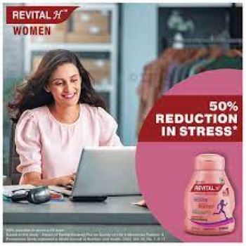 Revital H Multivitamin For Women (30 Capsules) With Natural Ginseng, Zinc, 10 Vitamins & 8 Minerals For Daily Energy, Stamina & Immunity. 