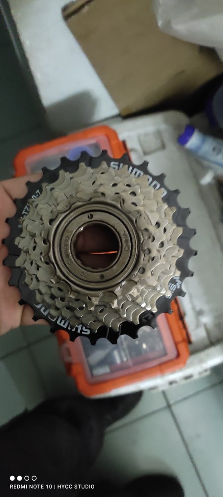 Bicycle Freewheel Shimano Tourney MF-TZ500-7 - 7 Speed Cassette Sprocket for MTB 14T-28T. 