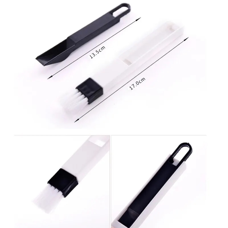 Multipurpose Window Door Keyboard Cleaning Brush Cleaner+Dustpan 2 In 1 Tool. 