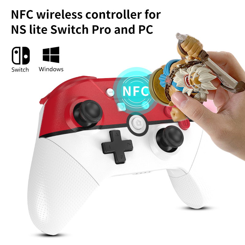 Aolion Wireless Bluetooth Game Controller for Nintendo Switch Pro NS Lite PC NFC Turbo 6-Axis Doublemotor 3D Joysticks Gamepad