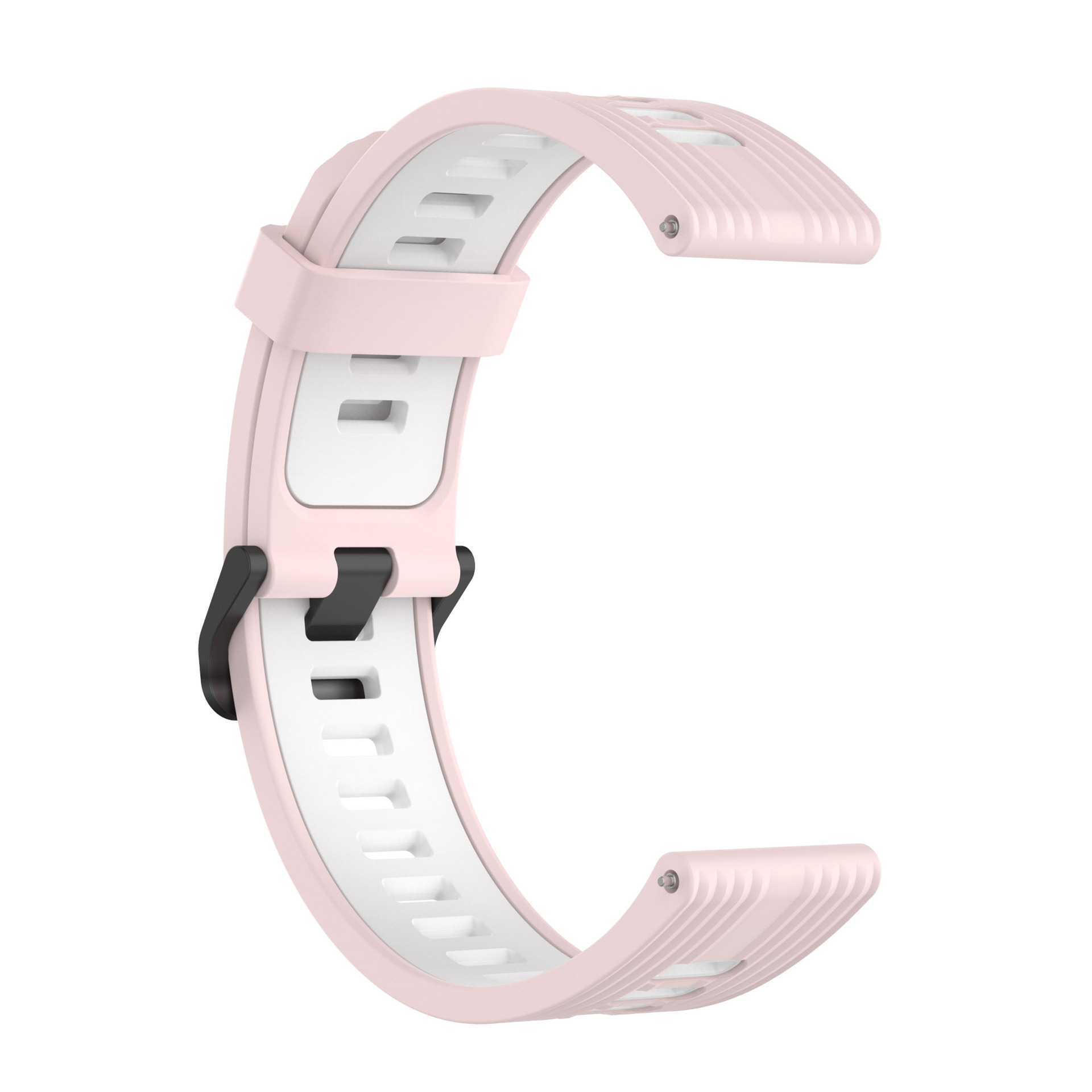 Applicable to Huami GTR4/3 Striped Strap amazfit GTS3 Running Strap Jiaming Two-Color Silicone Strap. 