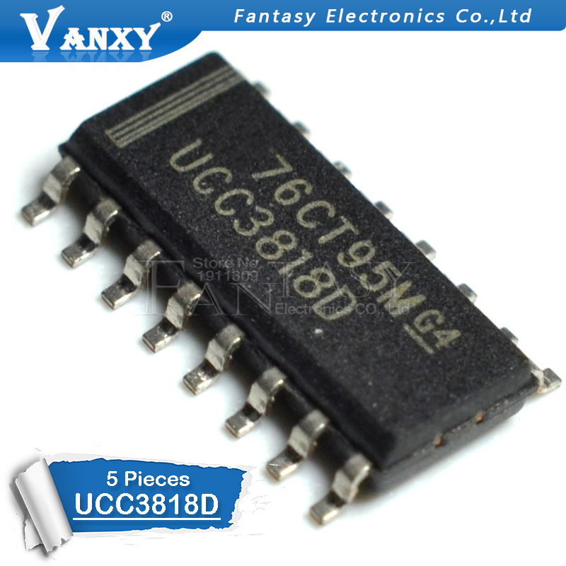 5PCS UCC3818D SOP-16 UCC3818 SOP UCC3818DTR UCC3818N UCC3818 DIP-16 DIP. 