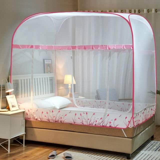 China Folding mosari mosquito net square king size bed