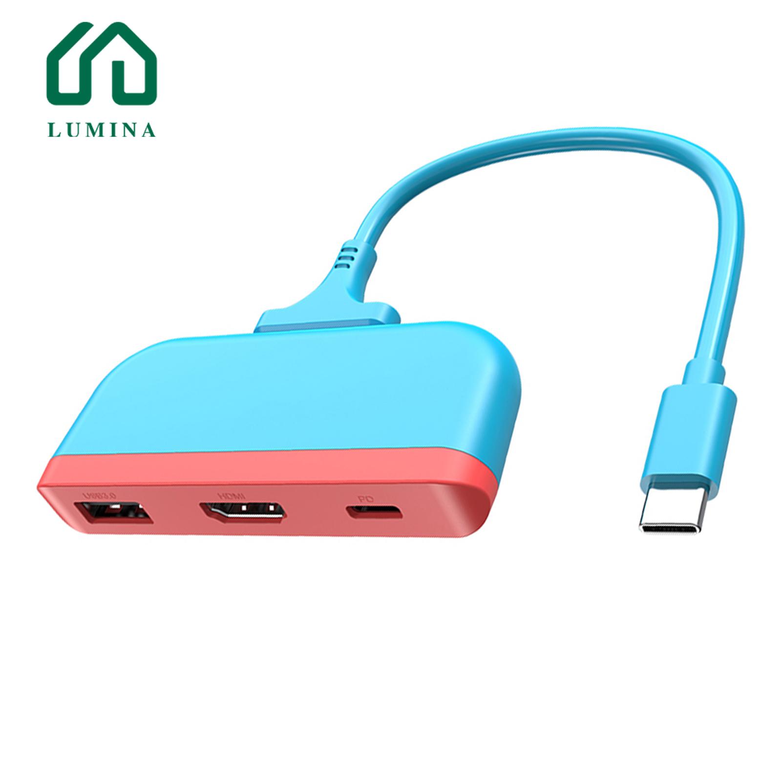 Lumina Docking Station rle Type-C to 4K HDMI-compatible USB 3.0 PD Hub Adapter. 