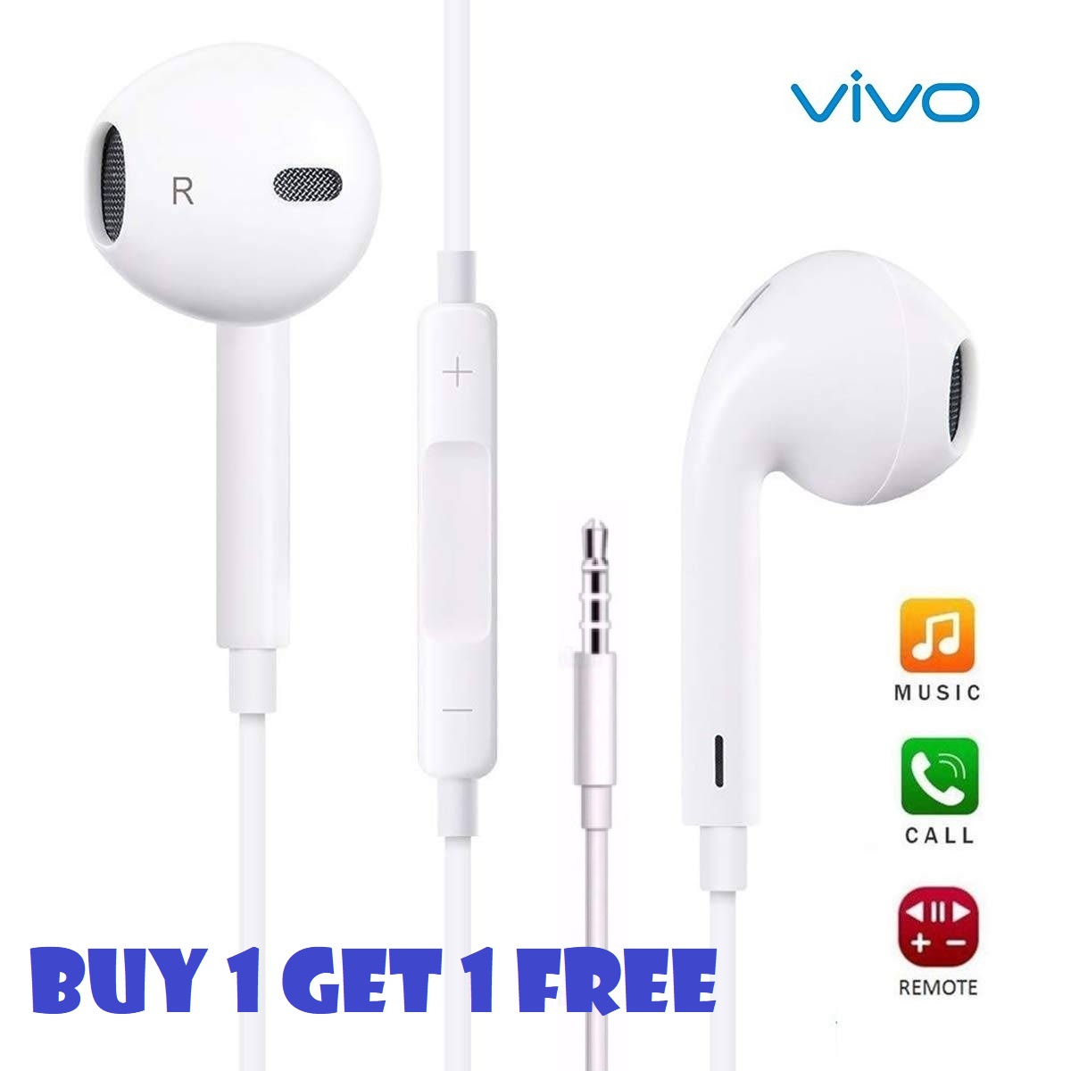 For Vivo In Ear Earphone Deep Sound quality for any Android. 