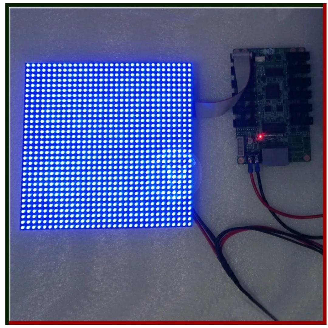 P6 LED module full color SMD 3535 RGB HD LED display module 128mm x128mm 1/16 scan, 32 x 32 pixel, 7 color LED panel. 