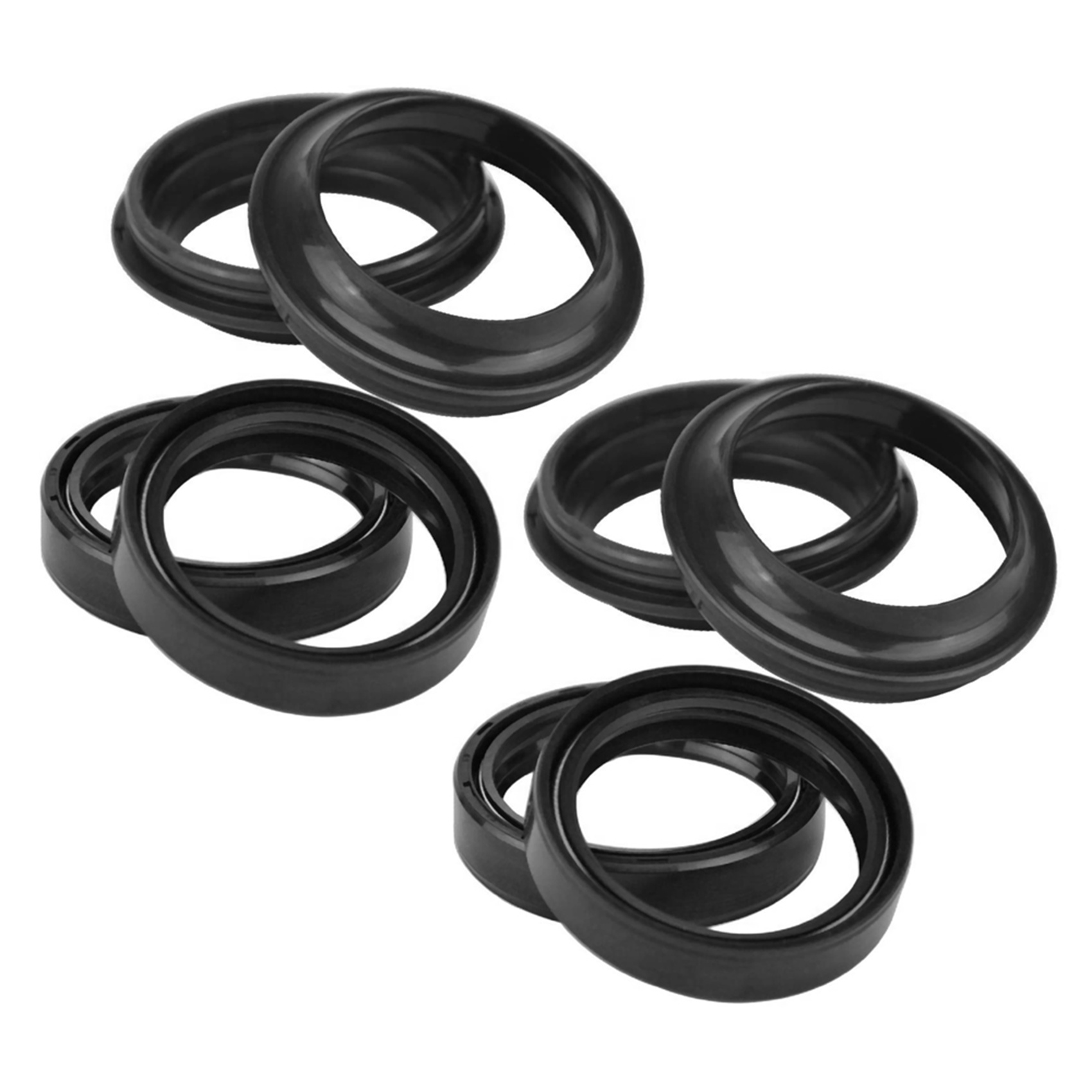 4X Motorcycle Front Fork Dust Seal and Oil Seal for YZF-R1 2002-2008 YZF-R6 1999-2010 Damper