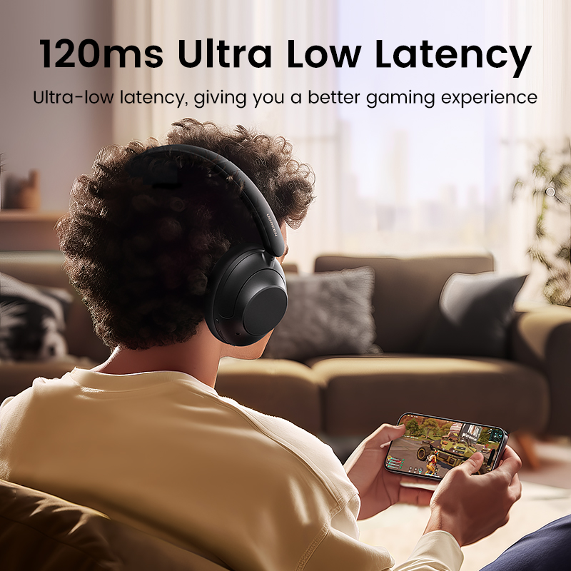 UGREEN HiTune Max5 Hybrid Active Noise Cancelling Earphone Wireless Over Ear Bluetooth Headphones 90H Playtime Hi-Res Audio LDAC. 
