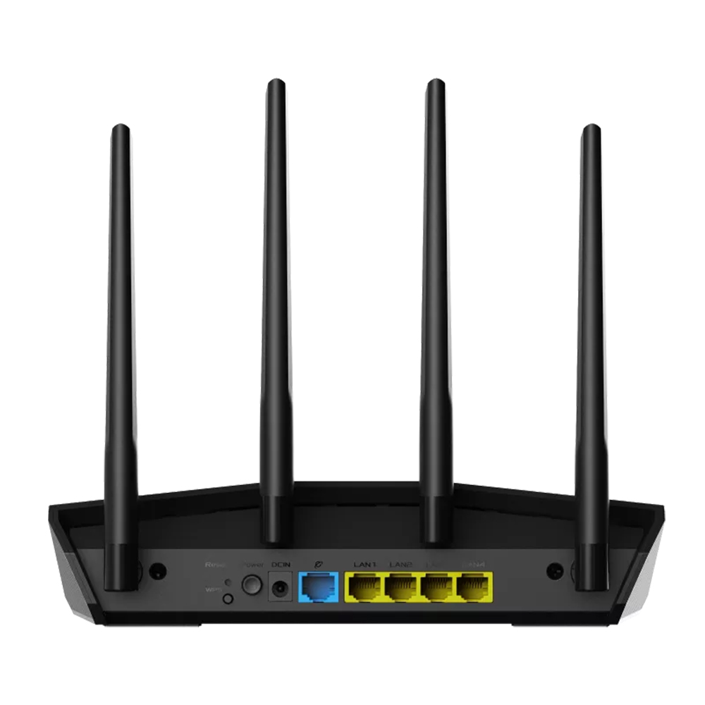 ASUS RT-AX57 AX3000 Dual Band WiFi 6 Router -  Antenna: External antenna x 4 - Band: 2.4GHz, 5GHz - Mbps: 2402 Mbps+ 574 Mbps - 4 Antenna - Best router. 