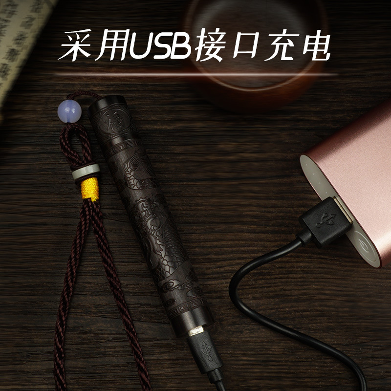 Open Fire Induction Blowing Chinese Retro Ancient Fire Folding Lighter for Boyfriend Personality National Fashion Electronic Charging. 