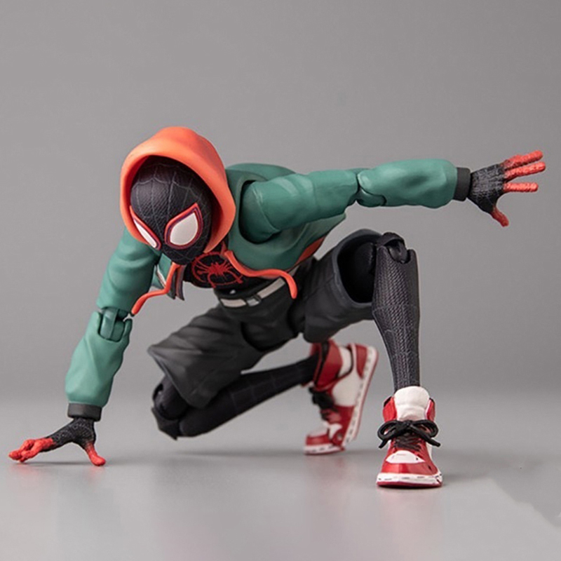 Sv Action Spiderman Miles Morales Action Figure Collection Sentinel Marvel Spider-Man Into the Spider Verse Figures Model Toys. 