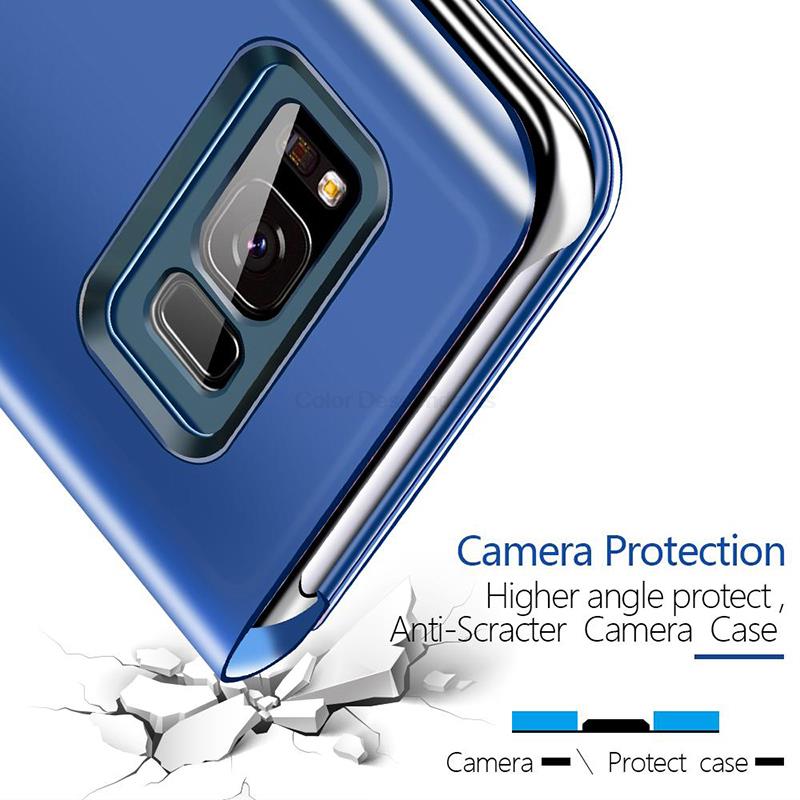 hauwei nova9 case smart mirror flip leather cover for huawei huawey huawie huavei nova 9 nth-nx9 6.57 magnetic stand coque. 