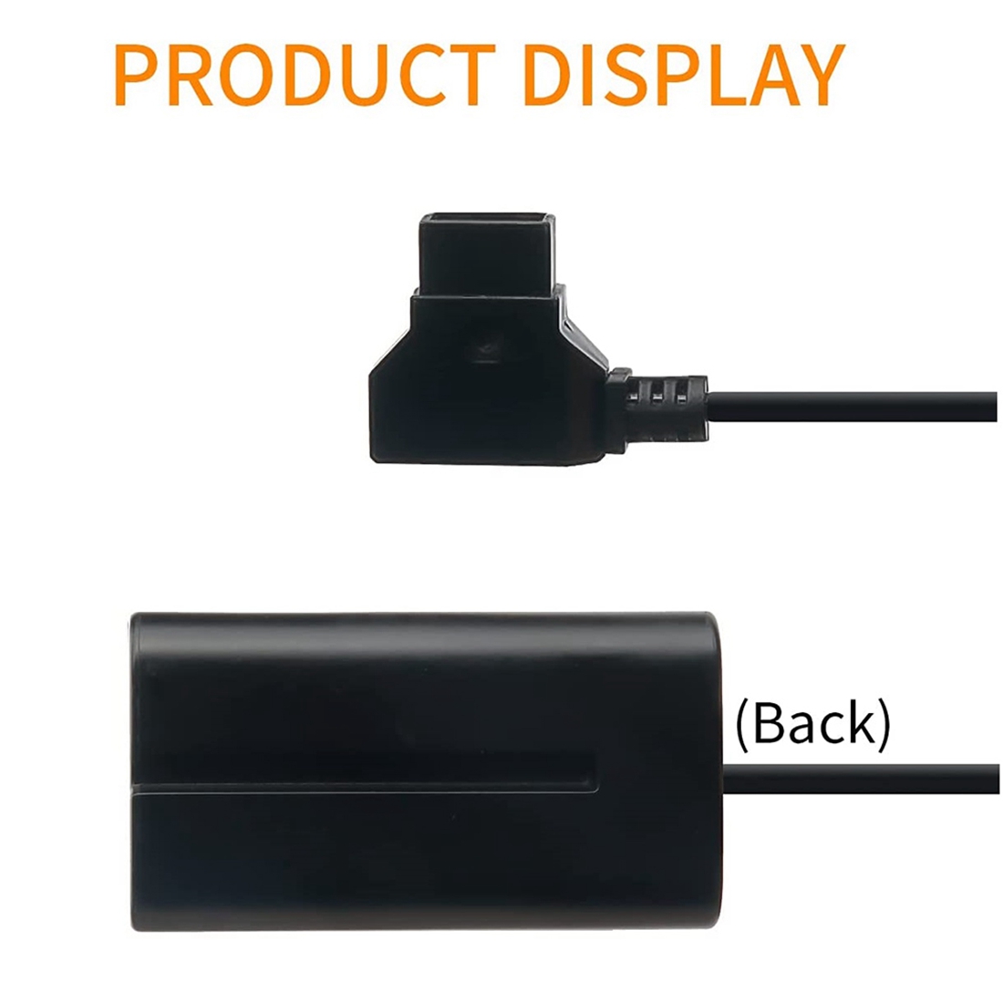 Coiled D-Tap to L-Series F550 Battery Dummy Cable / Shinobi Small Hd/ Camera Monitor. 