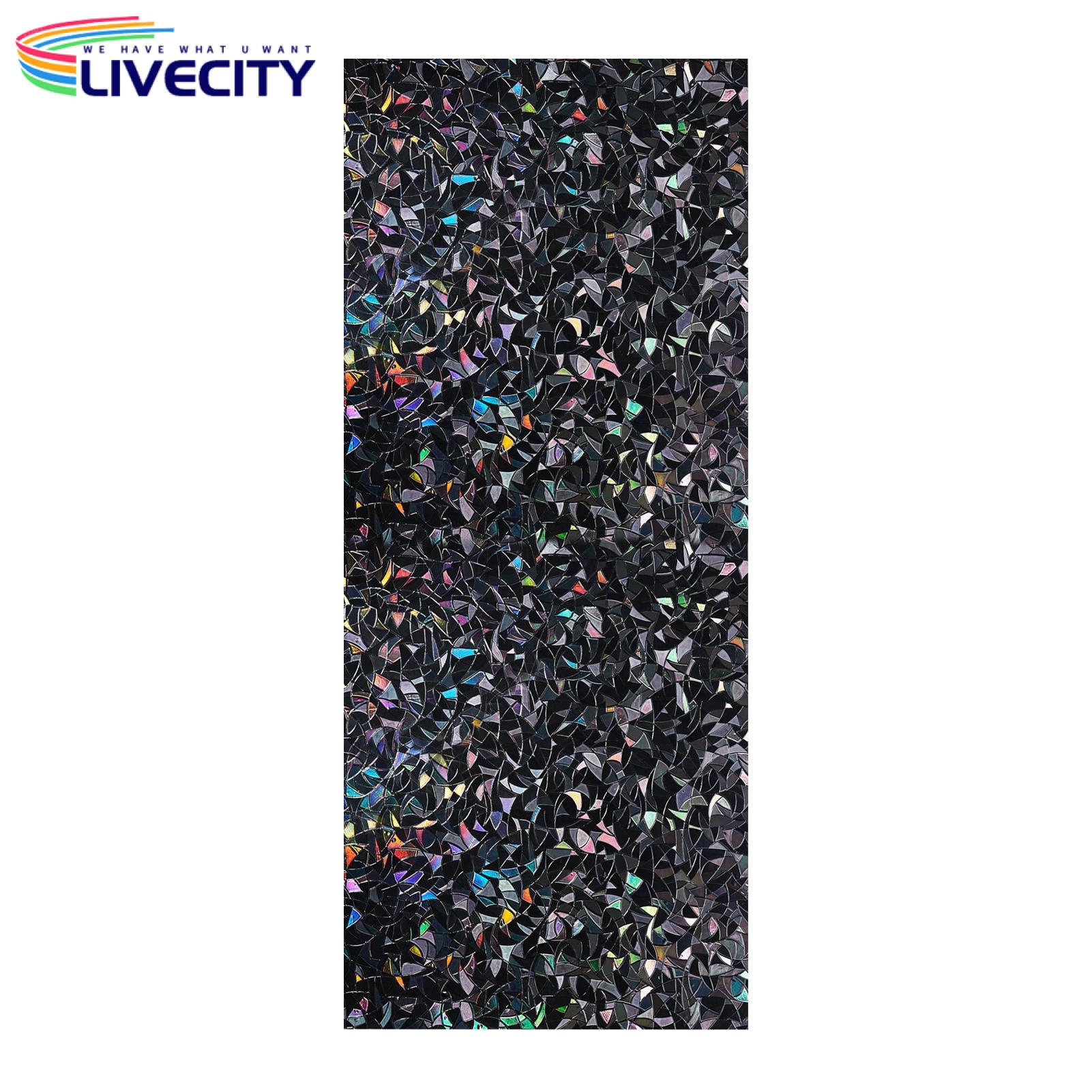 Blackout Window Film 3d Rainbow Window Film for Privacy Protection Sun Blocking Reusable Glass Covering for Home Office Bathroom Buyers' Choice Uv Protection Window Film