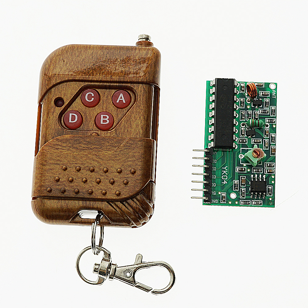 4 Channel Wireless RF Remote Control 433MHz 4CH Remote Control 4 Keys Wireless Transmitter Receiver Circuit With 4 Button Switch Remote 4CH Transmitter And Receiver For Arduino. 