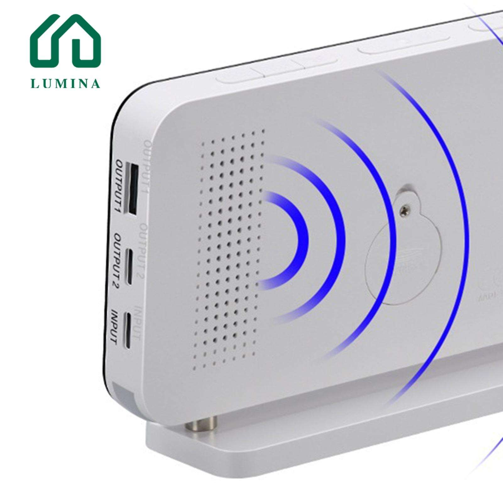 Lumina Rgb Alarm Clock Modern Led Table Clock with Automatic Dimming Snooze Function Easy to Read Stylish Decor for Homes Modern Led Time Display Clock. 