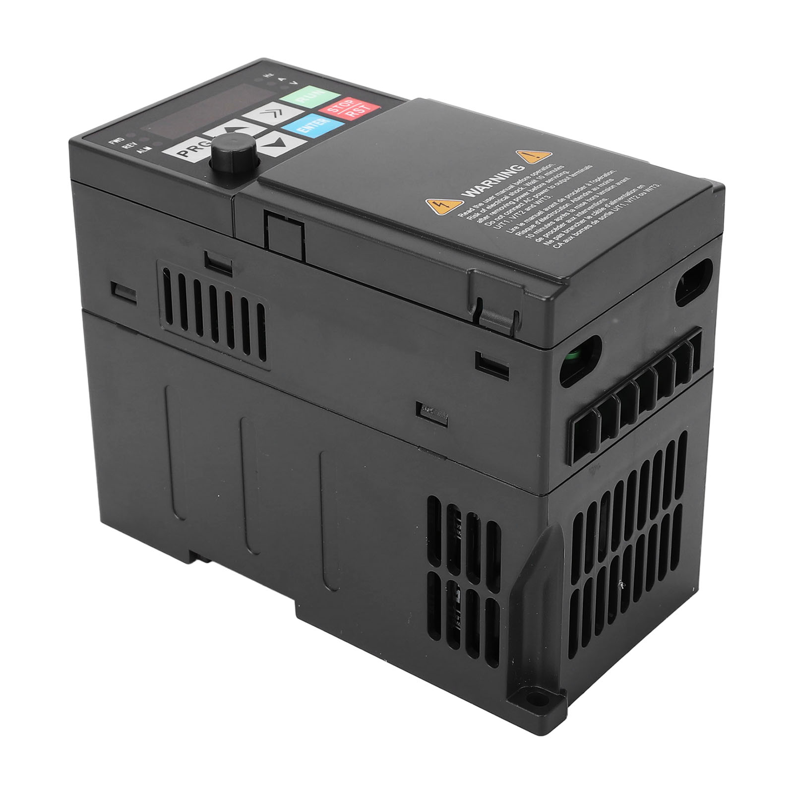 VFD Inverter Converter Extra Large Heat Sink Good Heat Dissipation 2.2KW Frequency Inverter 1PH 220V To 3PH 10A 220V Humanised Keyboard for CNC Machine Tools. 