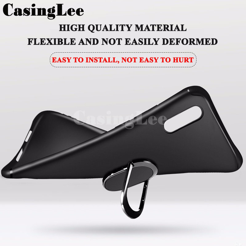 For ZTE Blade V40 Design Case Soft Silicone Matte Full Protector Shockproof Car Adsorb Holder Ring Back Cover for Zte Blade V40 Design Phone Cases. 