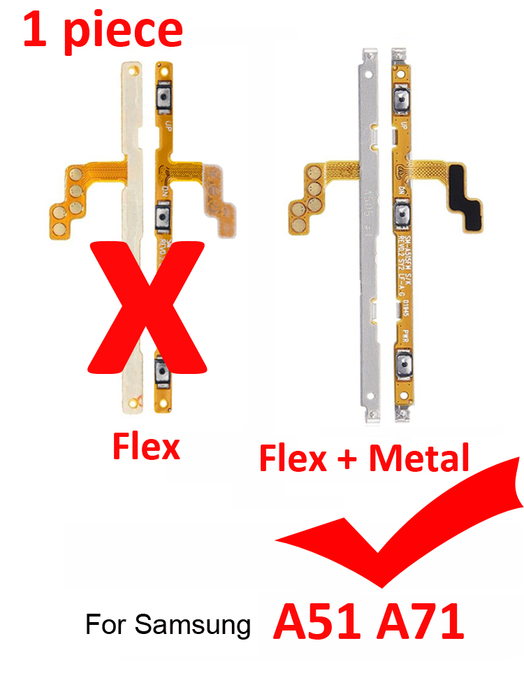 Samsung Galaxy A31 SM-A315/Galaxy A41 A415 A51 A71 4G Power Button Volume Button Flex Cable. 