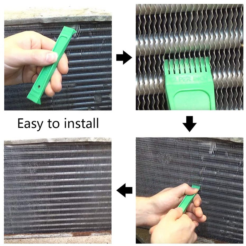 NANLIY- Fcr6 Fin Comb Set Plastic Colored Fin Coil Comb Radiator Fin Comb Straightener Condenser Coil Fin Comb. 