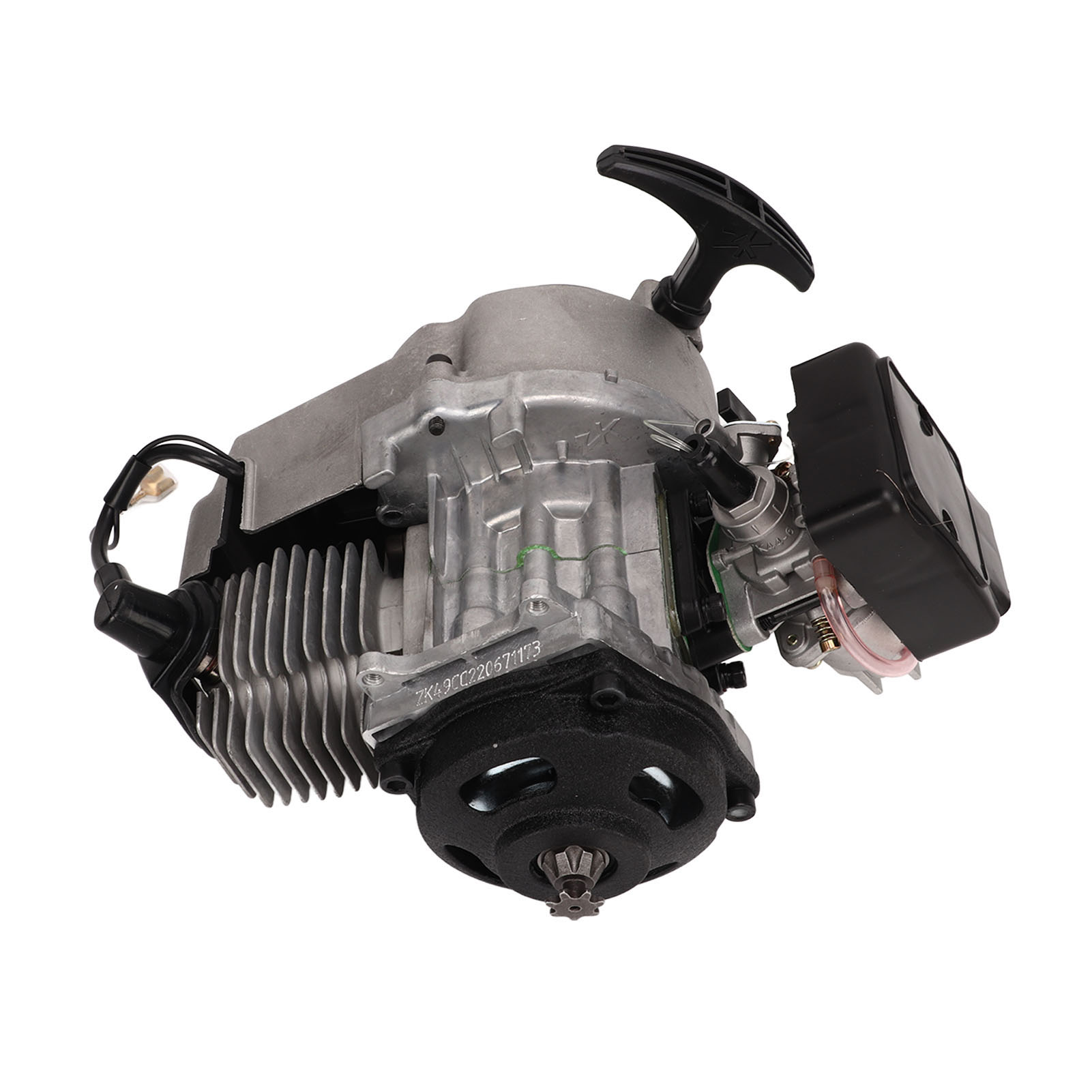 Pull Start Engine Motor, 49cc 2 Stroke Engine Motor High Horsepower for Pocket Bike