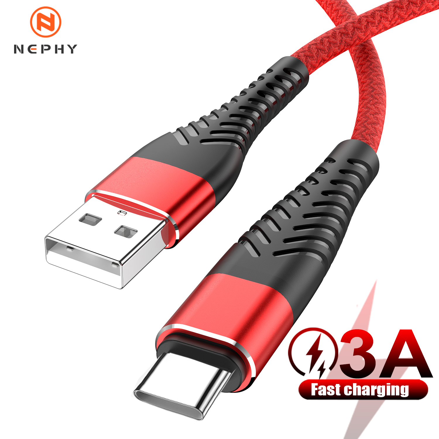 USB Type C Fast Charging Cable For Samsung Galaxy S10 S20 S21 S22 S23 A12 A13 A32 A22 A51 A52 A53 Data Charger Wire USBC 1 2 3 m