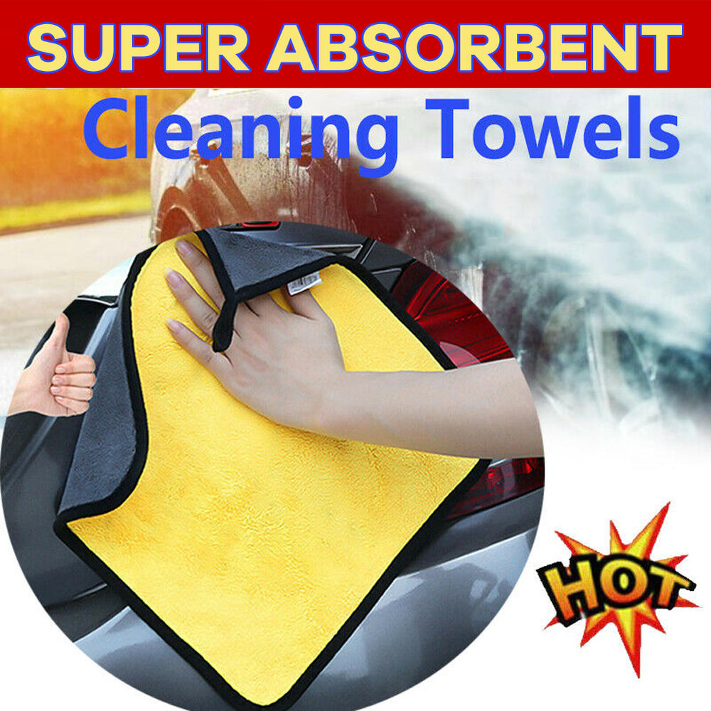 Quick-drying Car wash cloth Scratch-free Soft Lightweight Super absorbent towel Double-sided Lint-free Polishing cloth for Car
