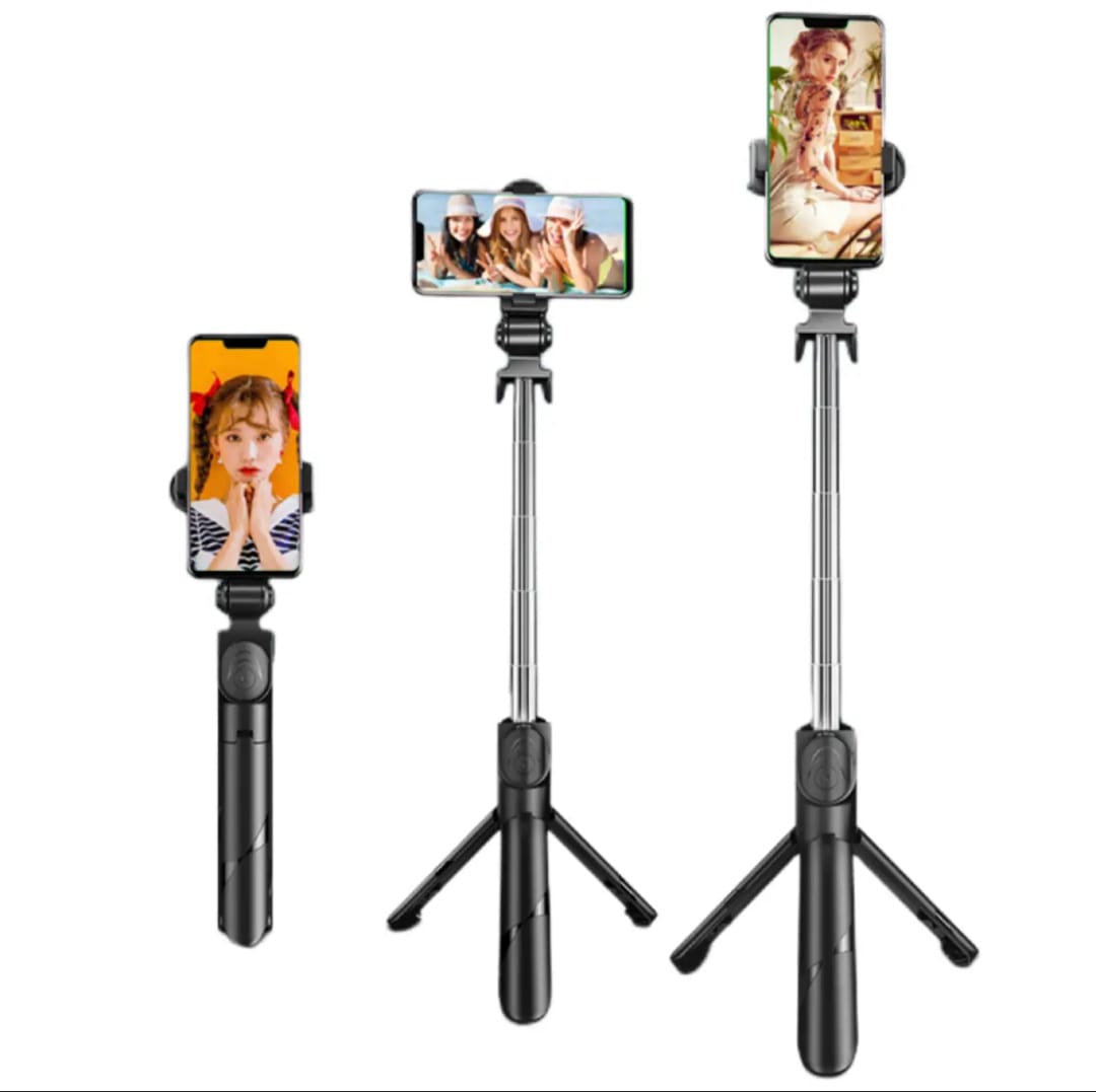 Premium flexible 2 in 1 Bluetooth Selfie Stick Tripod Remote Control Selfie Stand