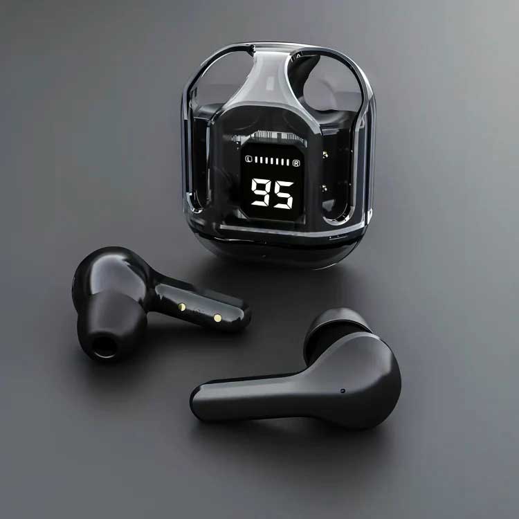 Original TRUE Ultrapods Wireless Earbuds with Display Transparent Design, Bluetooth 5.3 Water Proof, BEST TWS. 
