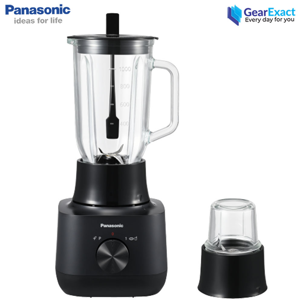 Panasonic MX-EG3351 Glass Jug Blender with Wet & Dry Mill for Juice, Smoothies, Soup and Spices